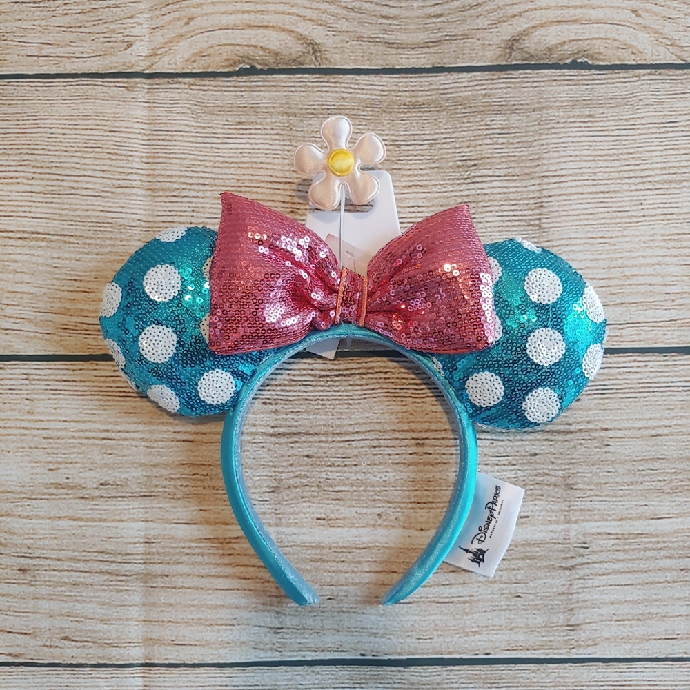 Disney Parks Sequins Minnie Ears with Polka Dots - Picture 2 of 6